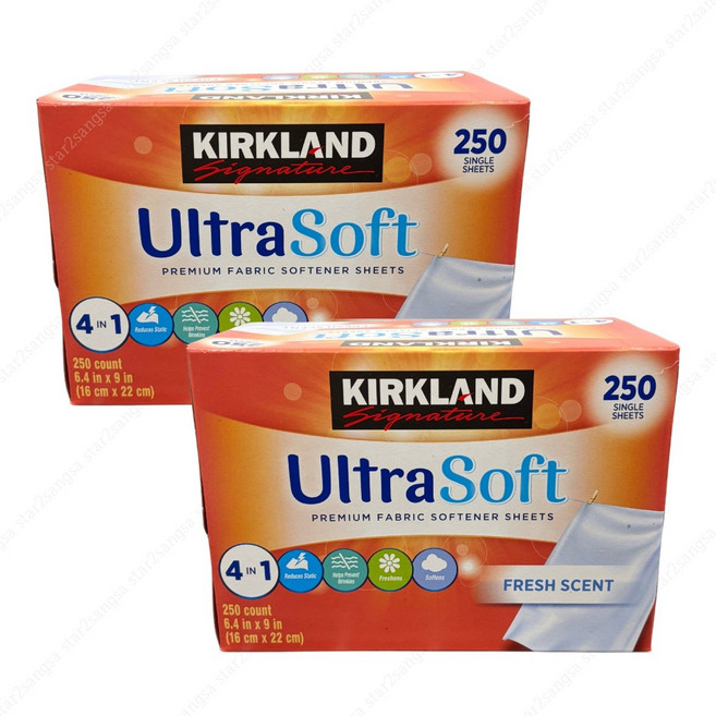 커클랜드 시그니처 시트형 섬유유연제, 2개