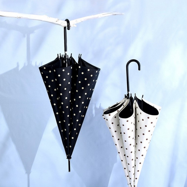 런칭특가 암막코팅 땡땡이 장우산 우양산 자동우산