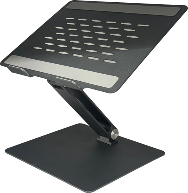 감성리빙 와이드형 쿨링 접이식 노트북 거치대, 1개, 다크그레이
