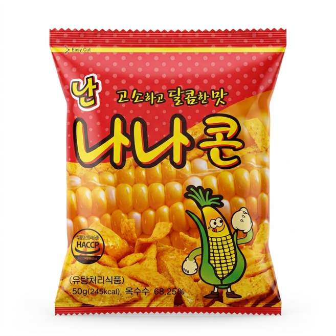 서울식품 난나나콘 스낵, 50g, 5개