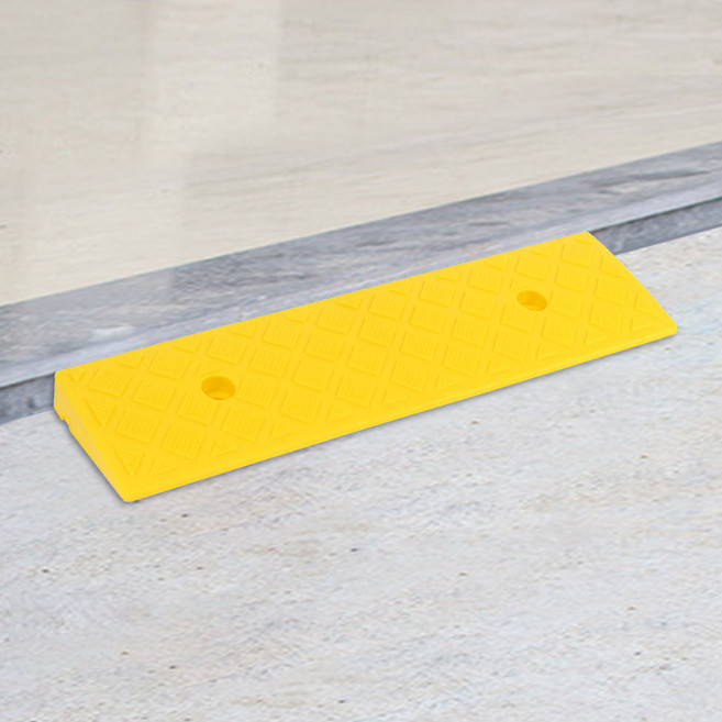 계단 문턱 휠체어 진입판(50x13x3cm) (옐로우), 1개, 노란