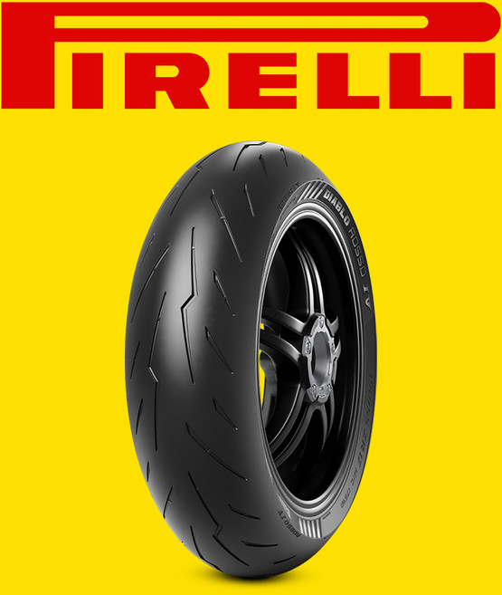 피렐리 디아블로 로쏘4 190/55-17 미들 리터 바이크 뒷타이어 리어타이어, 1개