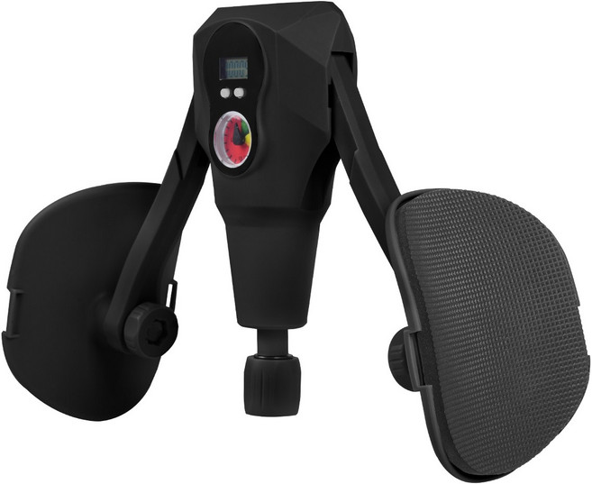 ABAHUB 케겔 운동기구 카운트 기능 장력조절 허벅지 엉덩이 코어 올인원, 1개, 검정빨간색