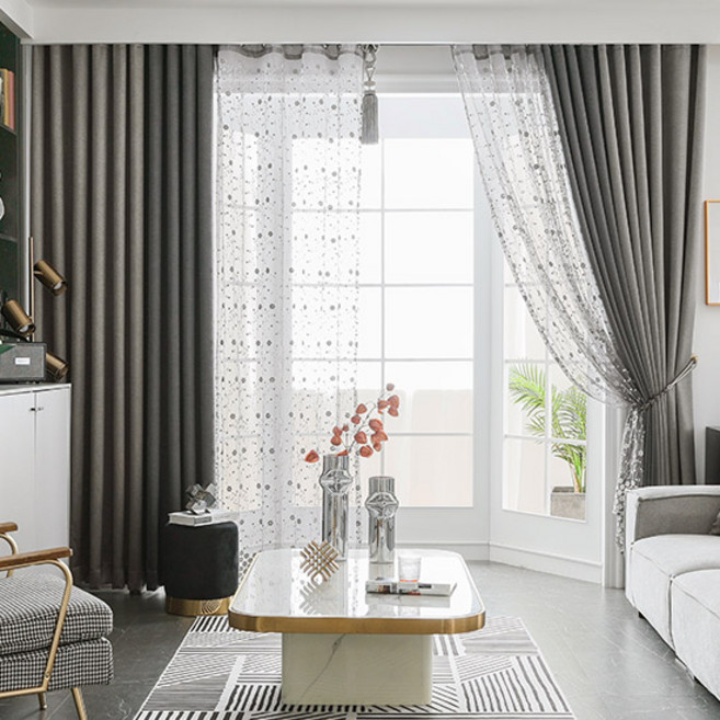 지나송 엠마 자수 암막커튼 특대형