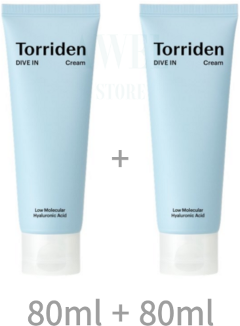 토리든 다이브인 히알루론산 저분자 크림 80ml + 80ml, 160ml, 1개