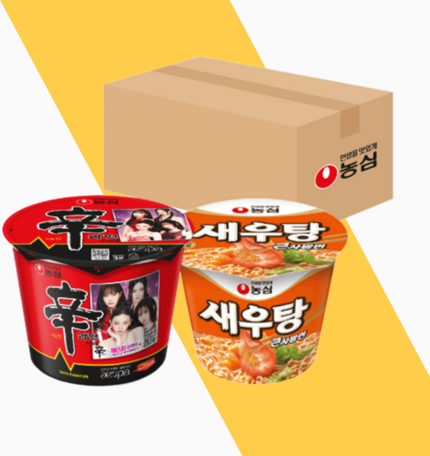 농심 신라면큰사발 8개 + 새우탕 큰사발 8개, 16개, 16개