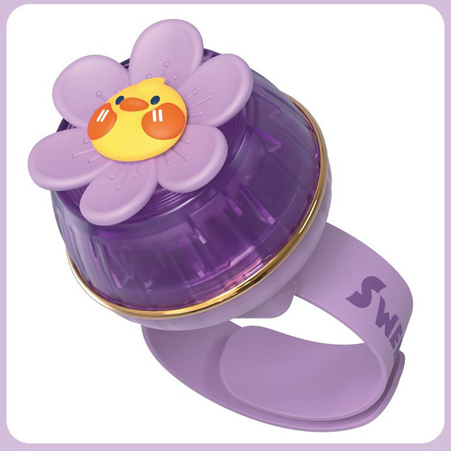 픽슝 시계선풍기 귀여운 손목밴드 팬 휴대용 여름 벌레퇴치 팔찌 쿨러, 퍼플, 800mAh