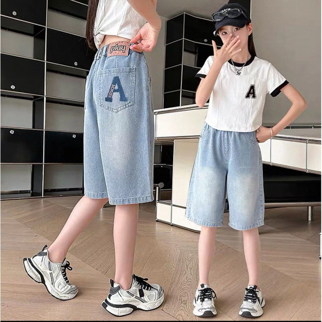 BabyBear 女童牛仔休閒短褲 120-170碼