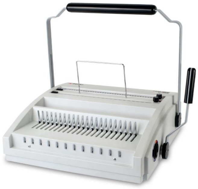 [제본기] 플라스틱+와이어링겸용제본기 ST-250RW [수동식/A4/제본매수 와이어링135매 플라스틱링450매/천공매수20매/천공마진조절/링규격조절/최대링규격16mm]