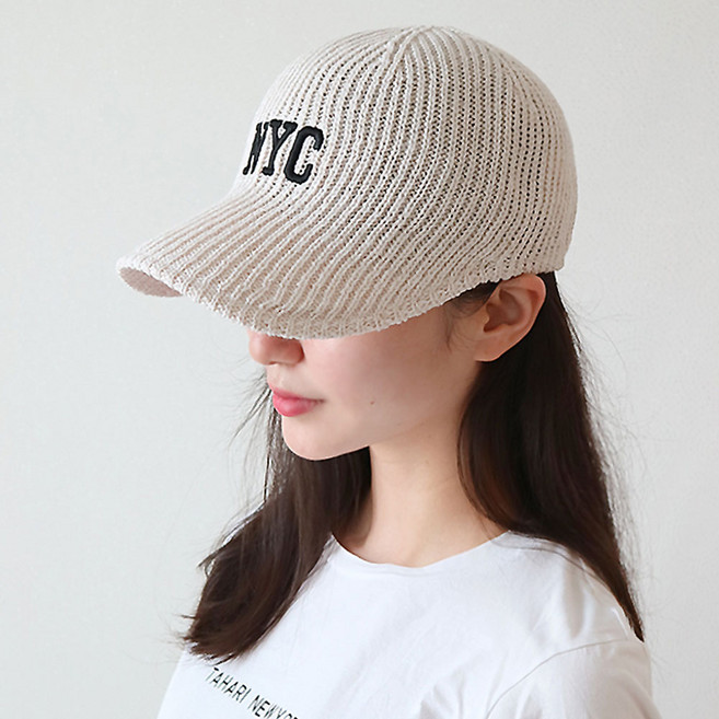 이코마켓 국산 레터링 자수 봄 가을 여름 볼캡 지사 니트 캡모자 밀짚 스타일 연예인 소두핏 여성 챙모자