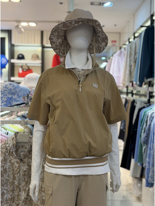 [슈페리어] 여성 아노락 반팔 점퍼 베이지 (IWPFOJA20153)