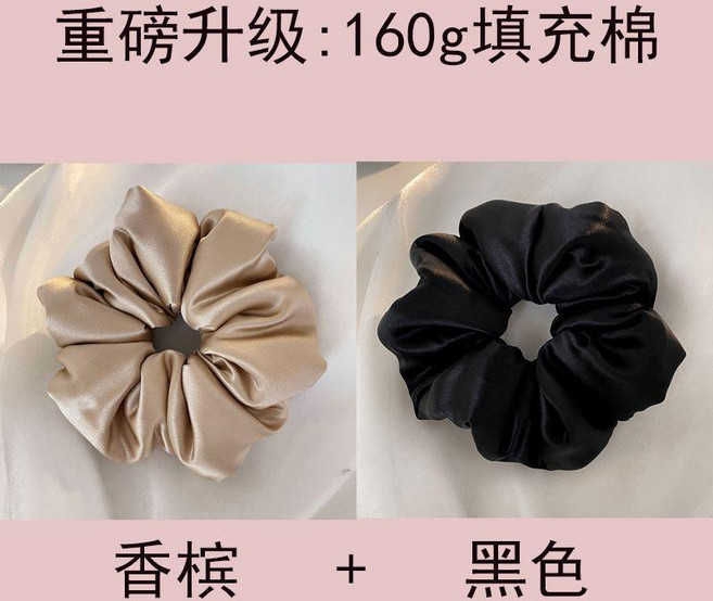 good 款大號填充棉枕頭睡眠髮圈大號仿真絲填充大腸圈