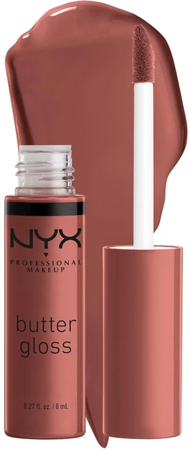 NYX 프로페셔널 메이크업 버터 글로스 끈적임 없는 립글로스, Praline, 1개, 8ml - 쿠팡