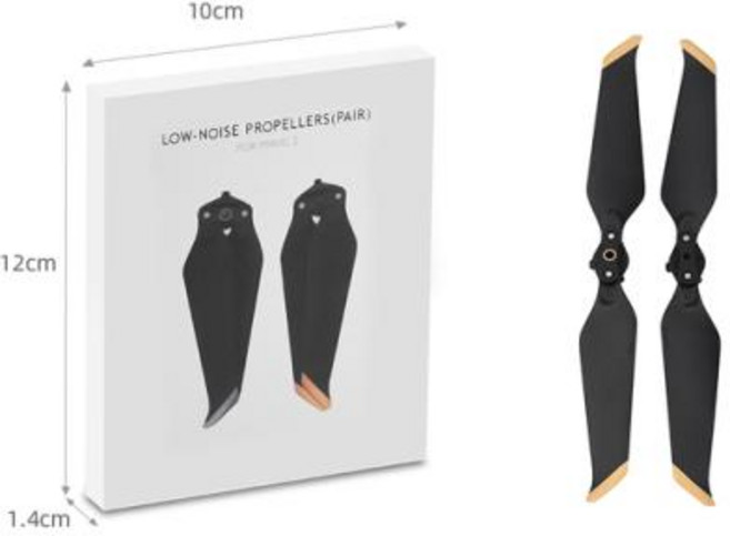DJI 매빅 2 프로 줌 드론용 교체 프로펠러 8743 저소음 소품 접이식 블레이드 소음 감소 소품 나사 액세서리, 6) Gold 1 pair