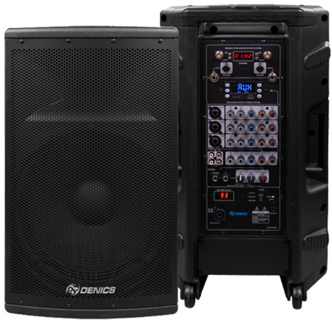 데닉스 DY-1260 이동식 휴대용 스피커앰프 300W, 헤드셋+색소폰