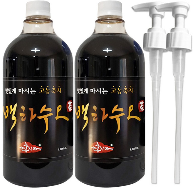 홍치마 대용량 백하수오차 진한 고농축 백하수오 원액 액상 1000ml 다홍치마 (물병 X), 1L, 2개