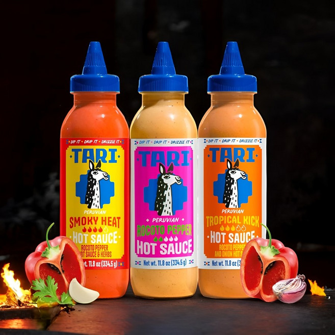 페루 타리 로코토 페퍼 핫 매운 소스 3종 아지로코토 스모키 트로피컬, 334.5g, 1개