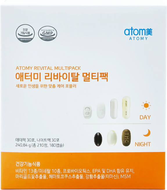 애터미 리바이탈 멀티팩, 1개, 210정