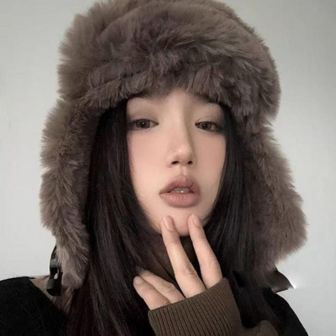 가죽 트래퍼 귀달이 겨울 윤슬 군밤모자 털 트루퍼햇