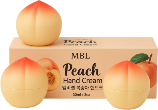 MBL 복숭아 피치 핸드크림 3P, 1개