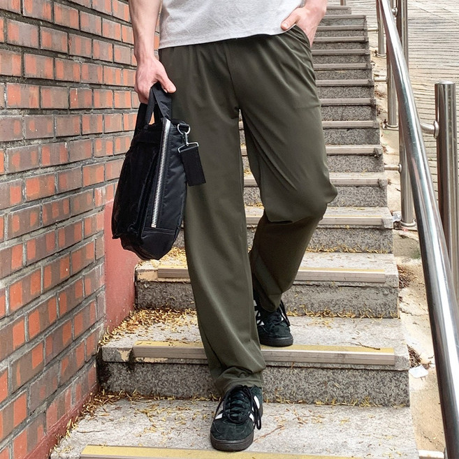 MANSFIT 남성 긴바지 쿨스판 팬츠