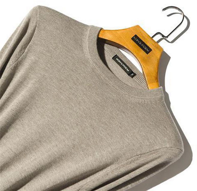 봄 가을 남성 니트티 빅사이즈 슬림핏 라운드 니트 솔리드 얇은 스웨터 패션 남자 니트 긴팔티 CJJ