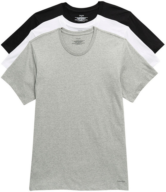 캘빈클라인 무지 반팔티 언더셔츠 세트 3팩