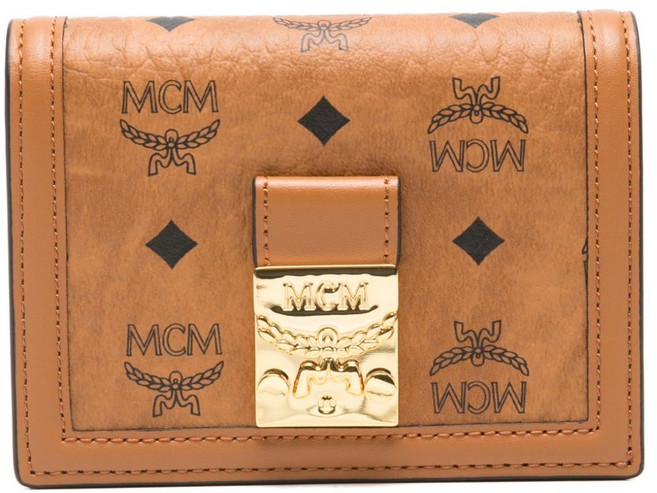 MCM 트레이시 로고 버클 지갑