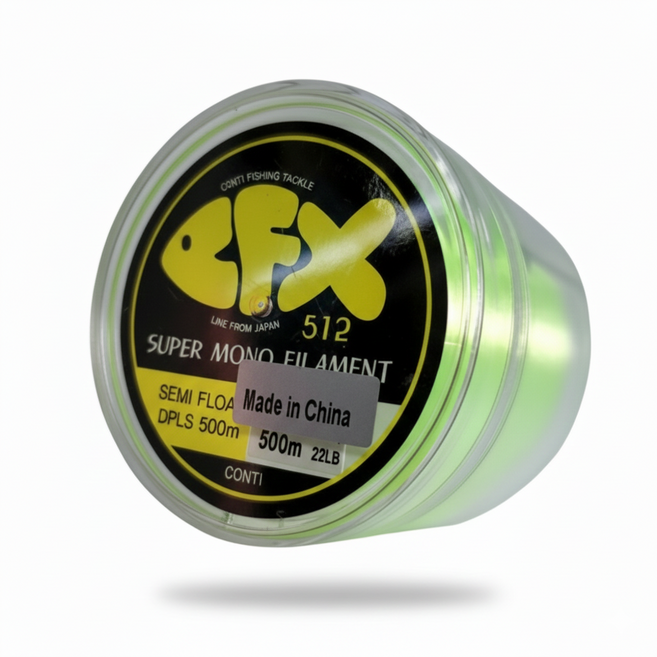 콘티A CFX512 낚시줄 500m 경심줄 세미플로팅 원줄 모노라인 모노필라멘트 원투, 형광