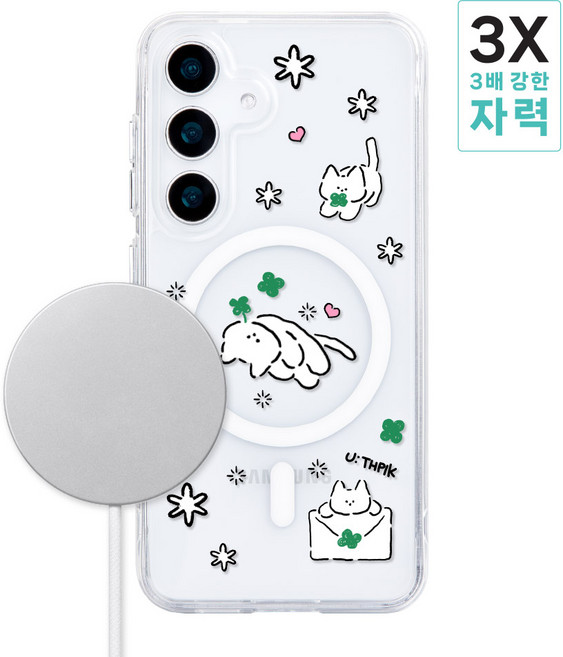 갤럭시A15 A155 전용 강력한 맥세이프 디자인 투명케이스