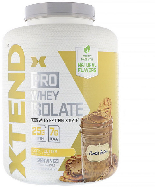 사이베이션 엑스텐드 프로 유청 분리 단백질 보충제 쿠키 버터 맛, 1개, 2.28kg