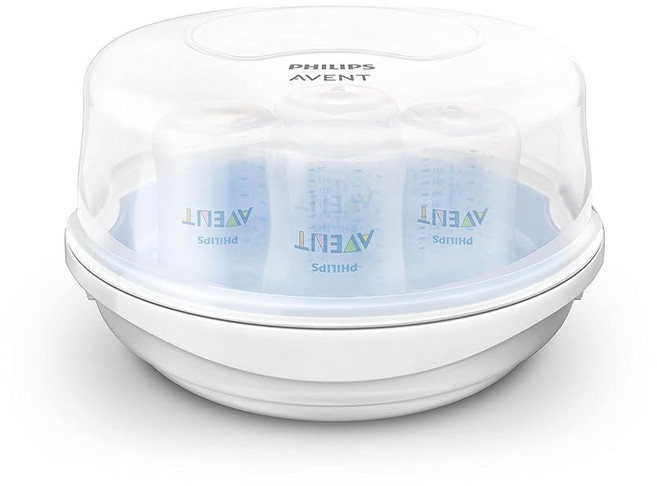 젖병 컵 등을 위한 아벤트 전자레인지 스팀 살균기 SCF281/05, Microwave Sterilizer, Without dryer