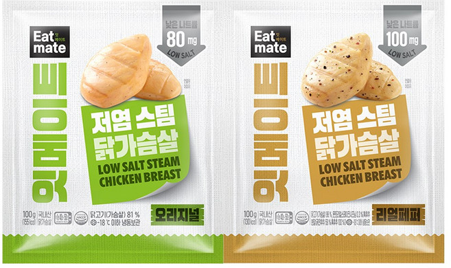 [랭킹닭컴] 잇메이트 저염 스팀 닭가슴살 2종 혼합, 10개, 100g