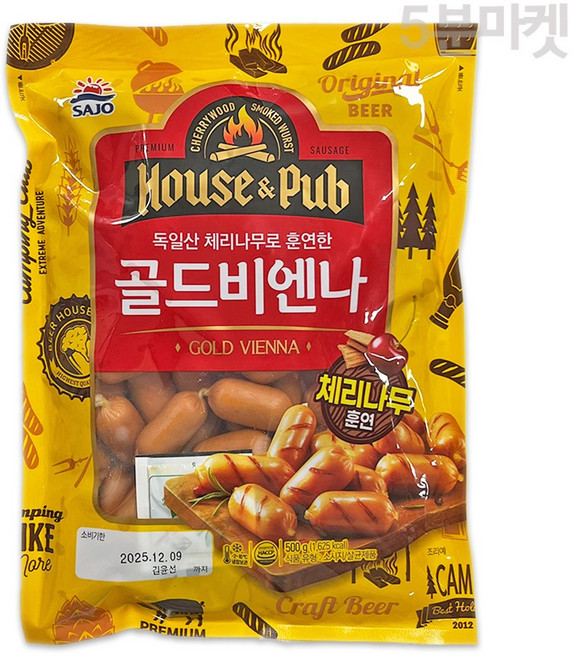 5분마켓 사조대림 골드비엔나, 30개, 500g