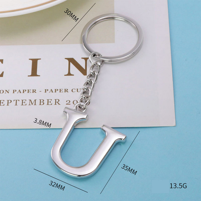 뉴프렐류드 알파벳 키링, 1개, U