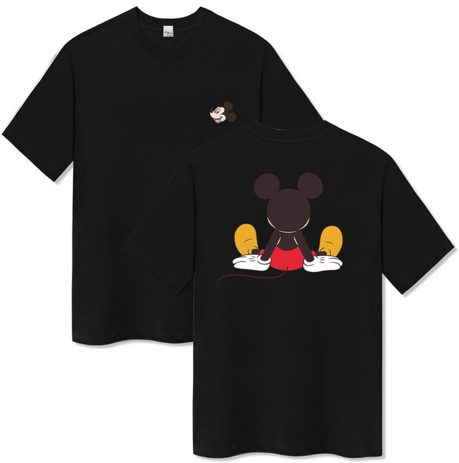 일루소 남녀공용 디즈니 스마일링 미키 반팔 티셔츠