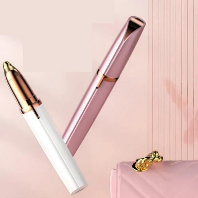 눈썹제모기 정리기 남자 모양 눈썹칼 스킨 플래닝, 1개, 화이트_FREE