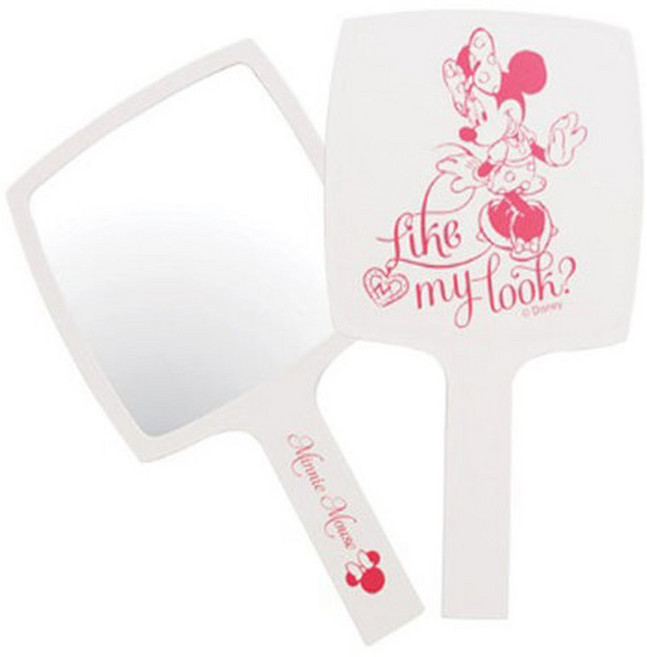 디즈니정품 손거울 미니마우스 심플핸드미러 화이트, 1개