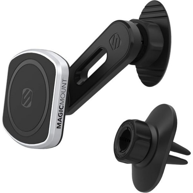 Scosche MP2ODVM-XTSP MagicMount Pro2 대시/벤트/윈도 4-in-1 마그네틱 휴대폰 홀더 자동차 마운트 키트 MagSafe iPhone 갤럭시, Dash / Vent w/ Swingarm, 1 Pack, 1개