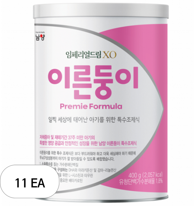 임페리얼드림XO 이른둥이 분유, 400g, 11개