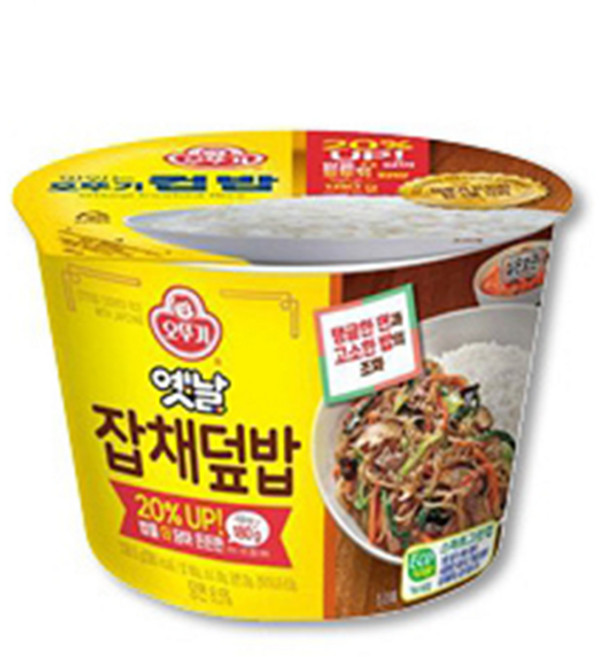 [오뚜기] 맛있는컵밥 옛날잡채덮밥 236.5g 12개입 1박스, 1개