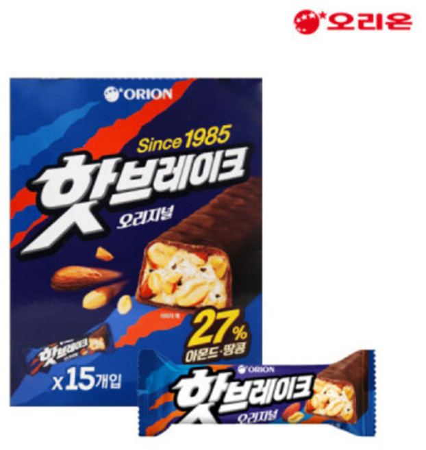 오리온 핫브레이크 오리지널(45g x 15개입) 675g, 45g, 1개