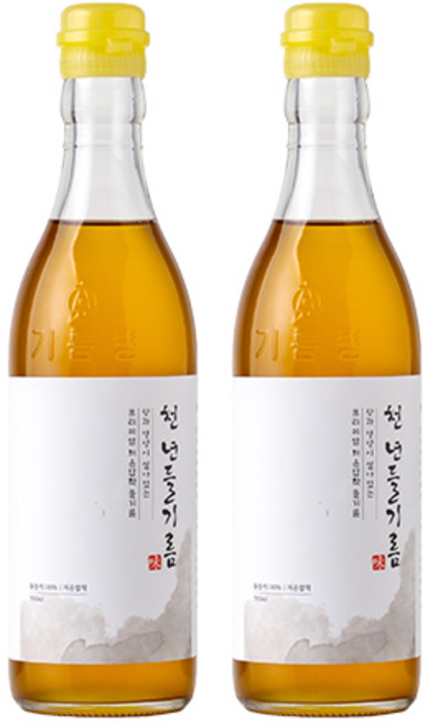 저온압착 천년 들기름, 2개, 350ml