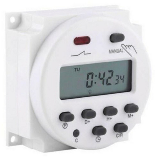 타임콘트롤러 24V DC 타이머 스위치 릴레이 프로그램, 1개