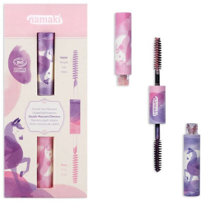 Namaki 夢幻雙色兒童染髮筆 粉 紫, 1個