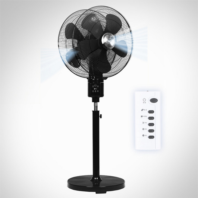 양면 360도 회전 선풍기 대형선풍기 가정용 공업용 산업용 식당 공장 사무실 업소용 양면 선풍기, 블랙, 20인치