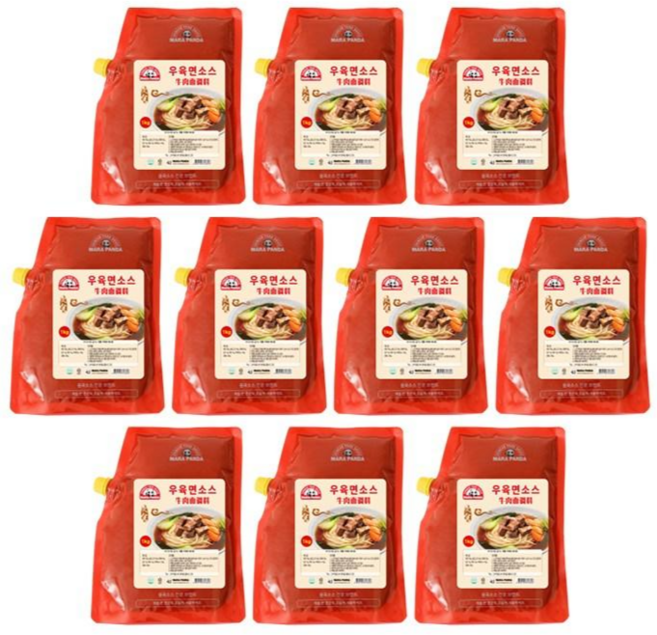 우육면소스/업소용, 1kg, 10개