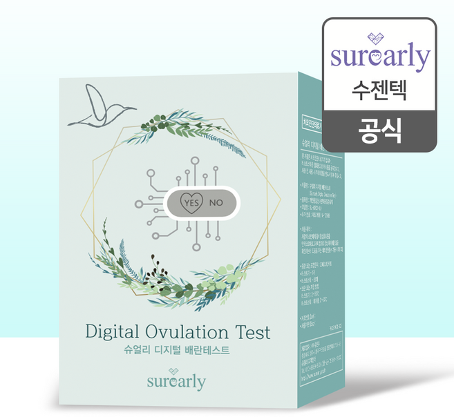 슈얼리 디지털 배란테스트기 SU-DR01-LH, 20개입, 1개