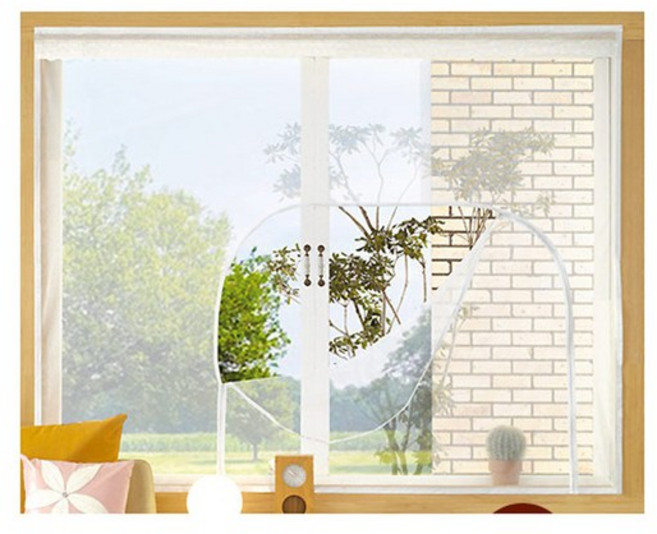 [써머쿨] 지퍼식 창문용 방충망화이트_특대200, 1개