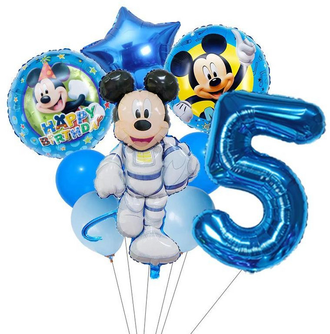 미키 미니 마우스 호일 풍선 생일 파티 크리스마스 장식 공기 샤워, 27. 1 set